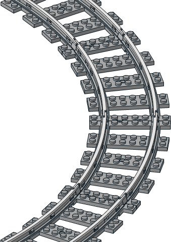 Part Image - Train Tracks Transparent (339x480), Png Download