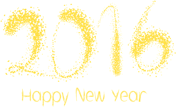 Happy New Year 2016 - Happy New Year 2016 Png (600x365), Png Download