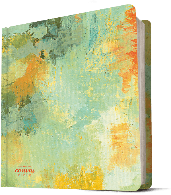 Hardcover, Spring Palette - Message Canvas Bible: Coloring And Journaling (620x800), Png Download