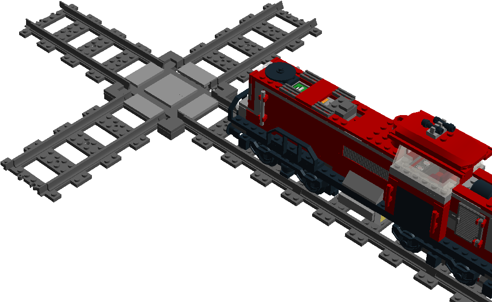 Train Track X-cross - Track (1280x875), Png Download