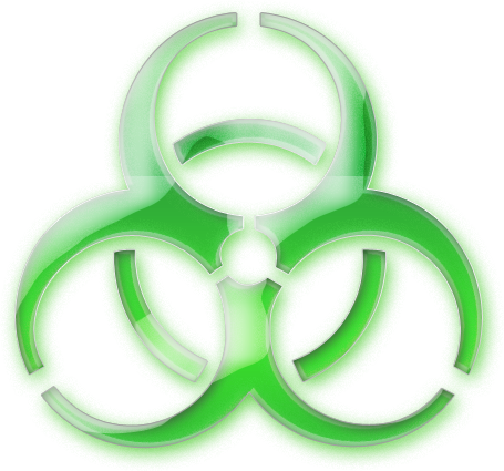 Share This Image - Green Toxic Symbol Png (455x425), Png Download