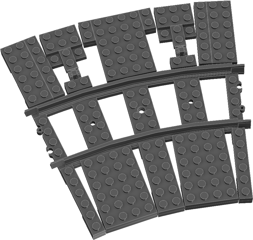 By Connecting Our “curve Unit” In Different Directions - Cobblestone (1680x1009), Png Download