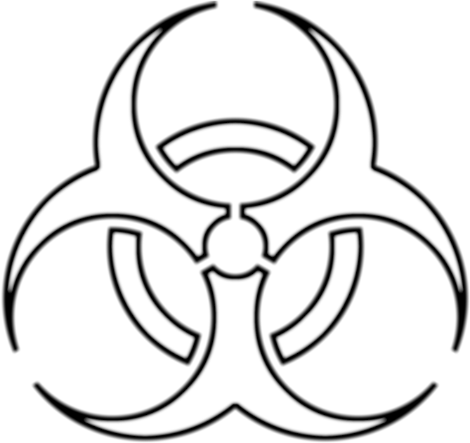 Cycles Realistic Texturing Help - Biohazard Outline (700x700), Png Download