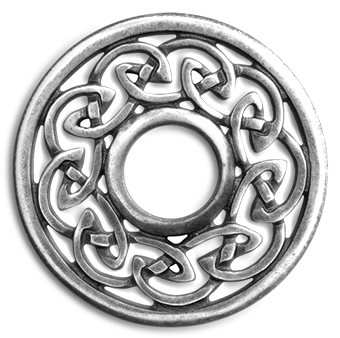 Silver Celtic Knot Png (350x344), Png Download