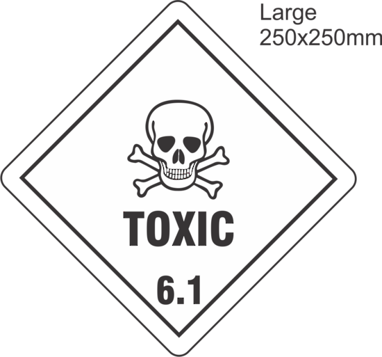 Toxic 6 Large Vinyl Single Labels - 6.1 Toxic Labels (550x513), Png Download