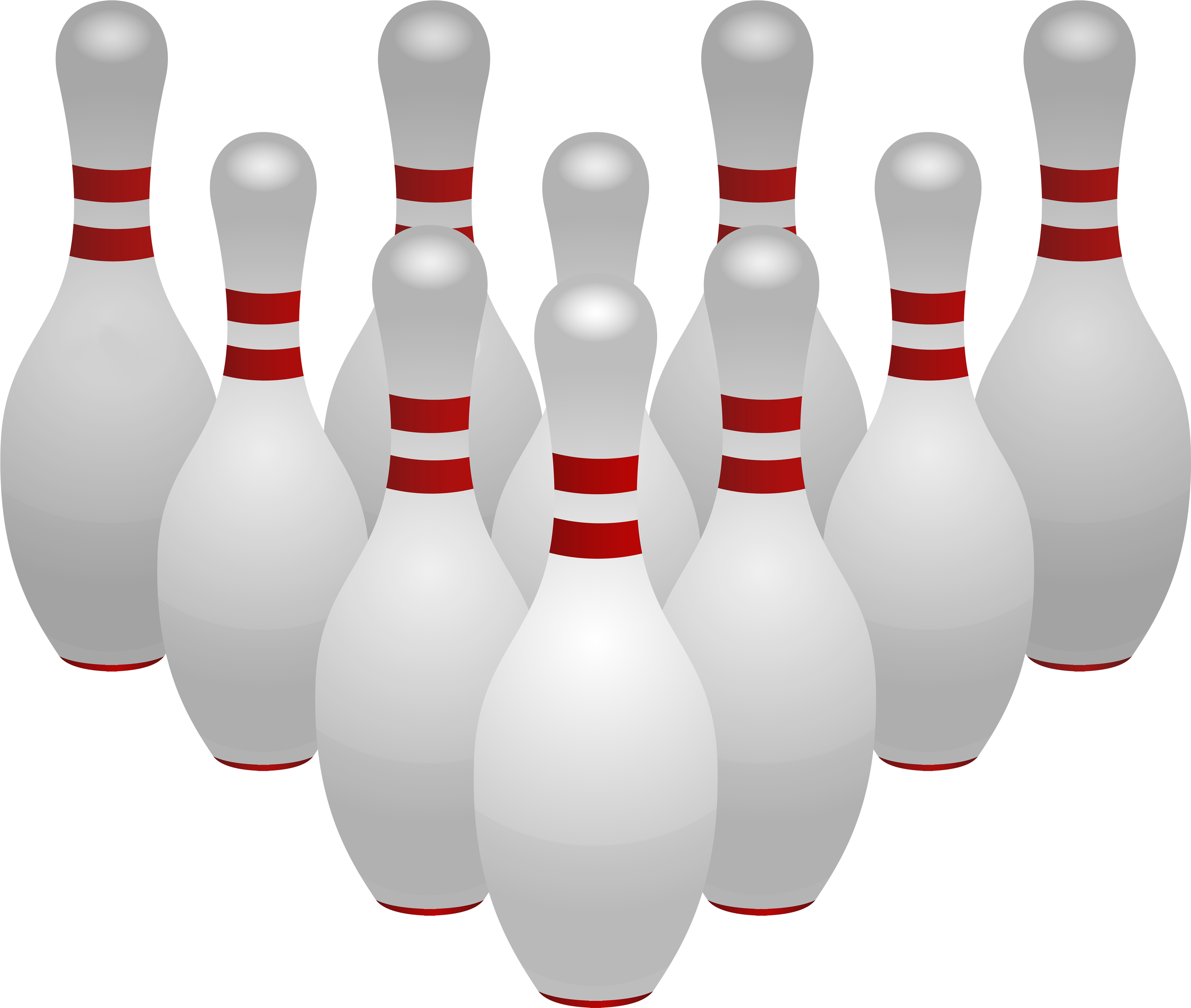 Bowling Pins Png Clipart - Bowling Pins (4000x3385), Png Download