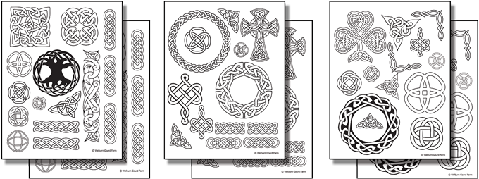 Stick 'n Burn Celtic Knots And Motifs - Psi Return Address Stamp 198 (700x274), Png Download