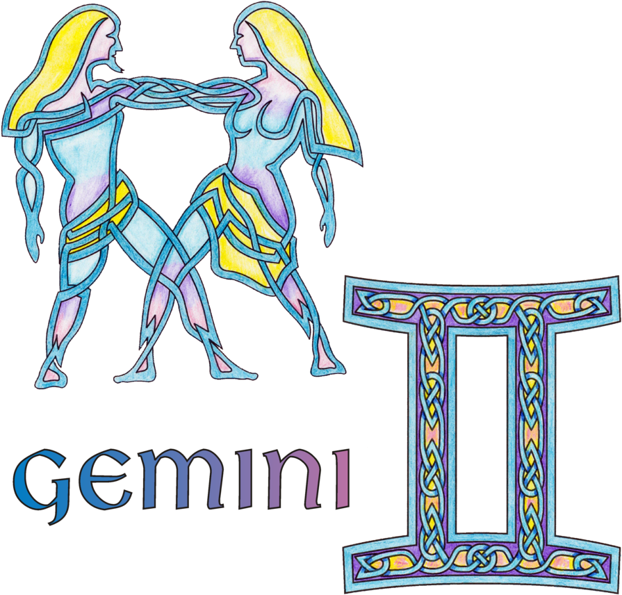 Celtic Knot Gemini By Knotyourworld - Celtic Knots Gemini (900x863), Png Download