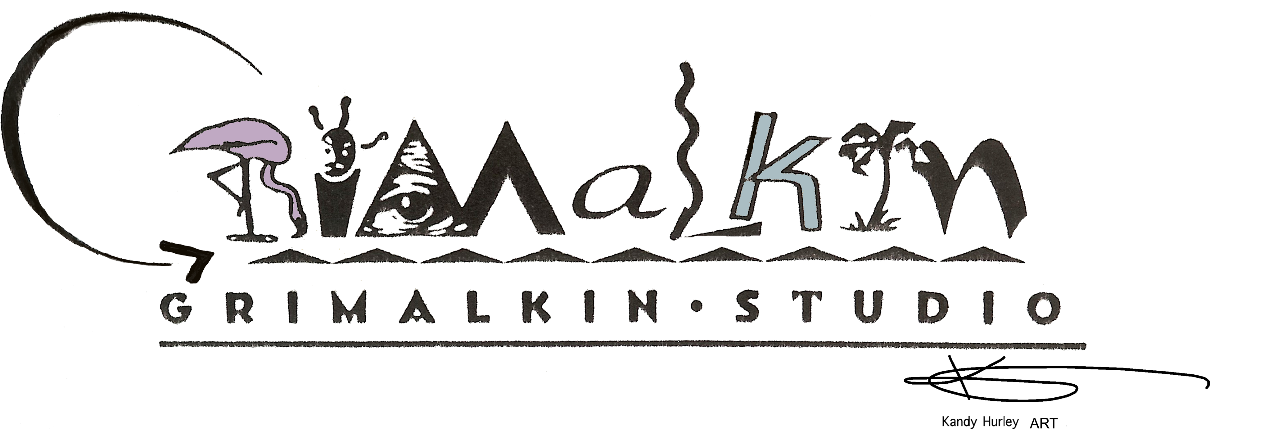 Kandyhurley - Calligraphy (6703x2500), Png Download