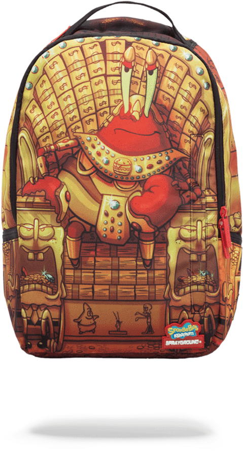 $0 - - Mr Krabs Sprayground Backpack (802x1023), Png Download