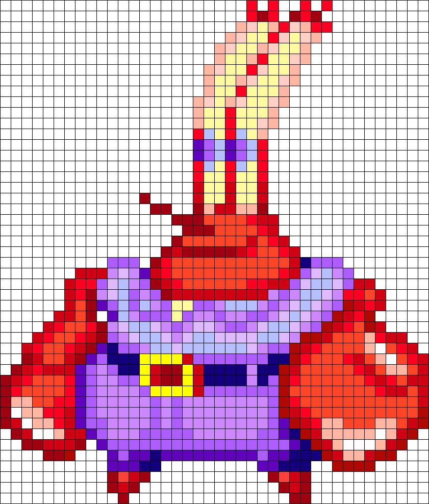Mr Krabs Perler Bead Pattern / Bead Sprite - Mr Krabs Pixel Art (841x988), Png Download