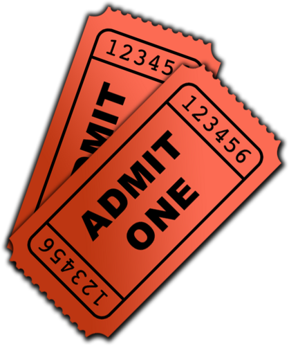 Admitone App Twitter - Admit One Ticket Png (418x500), Png Download