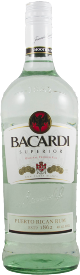Bacardi Superior Rum 375ml - Bacardi Superior 35cl White Rum (250x600), Png Download