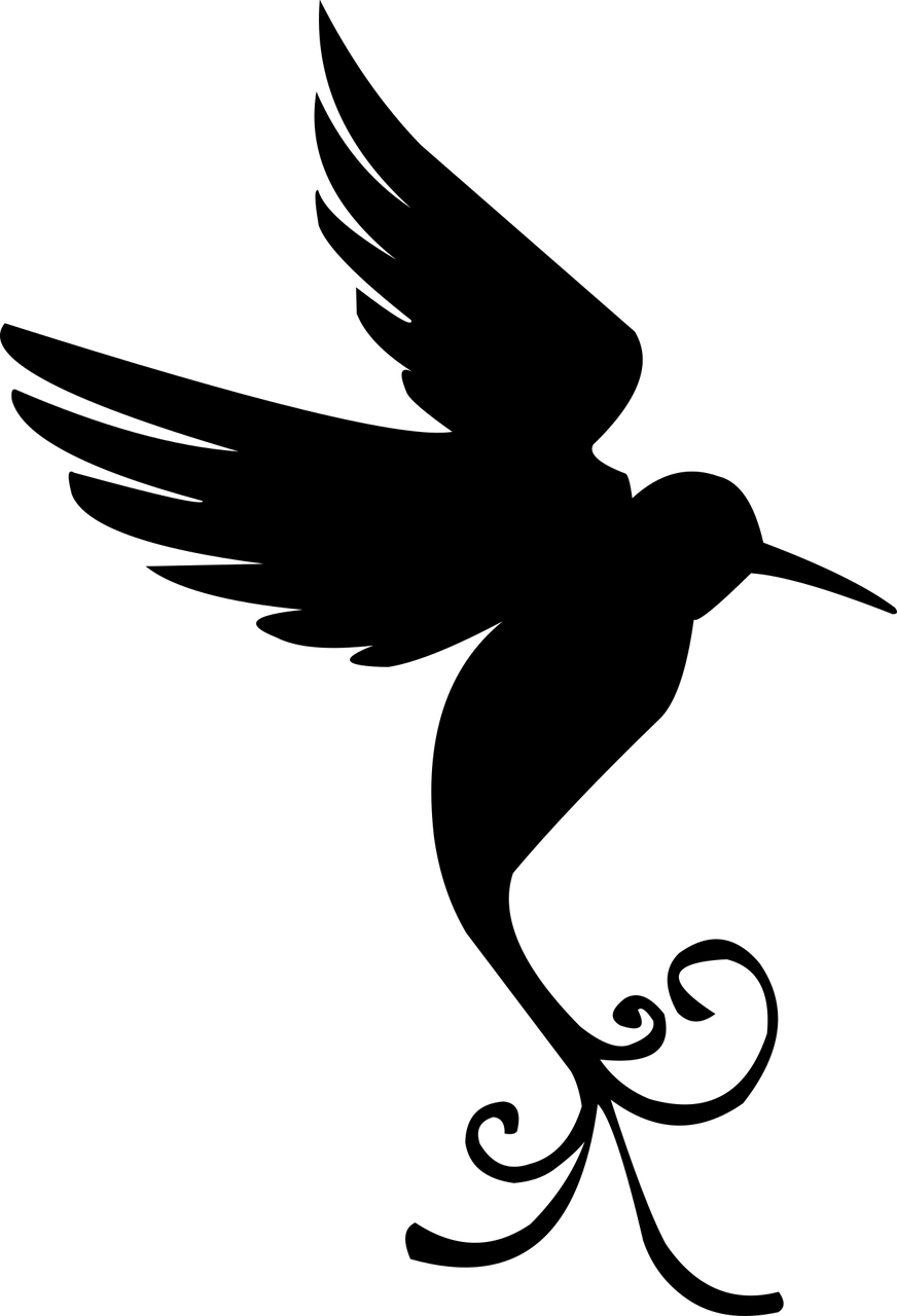 Bird Jem C Websites - Bird Silhouette (872x1280), Png Download