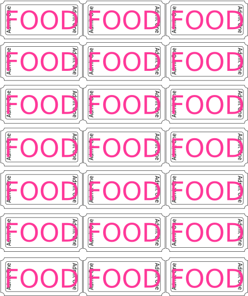 How To Set Use Admit One Ticket (492x597), Png Download