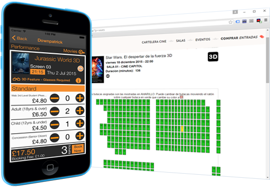 Allow Your Patrons To Easily Book Tickets - Cinema Software Pos Tickets (550x380), Png Download