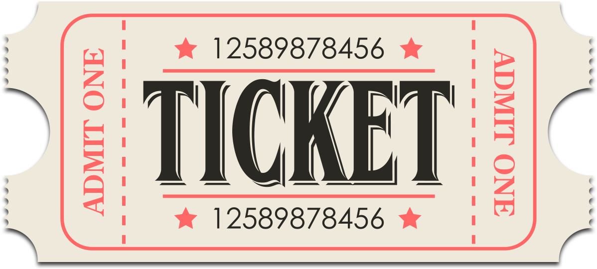 Tickets On Sale Now Click The Ticket Below To Order - Ticket Retrò (1200x561), Png Download