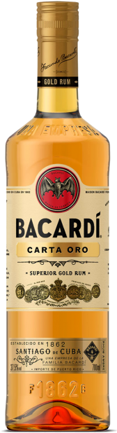 Bacardi Gold 750ml - Bacardi Carta De Oro Lt (650x650), Png Download