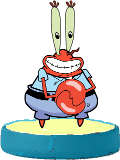 Mr Krabs Amiibo (610x527), Png Download