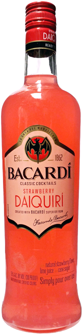 Bacardi Daiquiri Bacardi Mojito Bacardi Pina Colada - Bacardi Classic Cocktails Light Strawberry Daiquiri (450x800), Png Download
