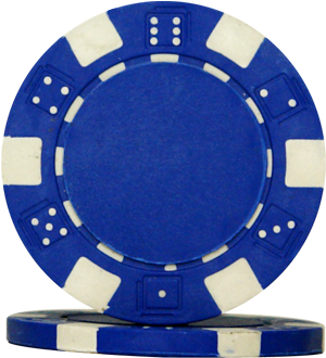Poker Chips Dice Blue - Black Poker Chip (500x500), Png Download