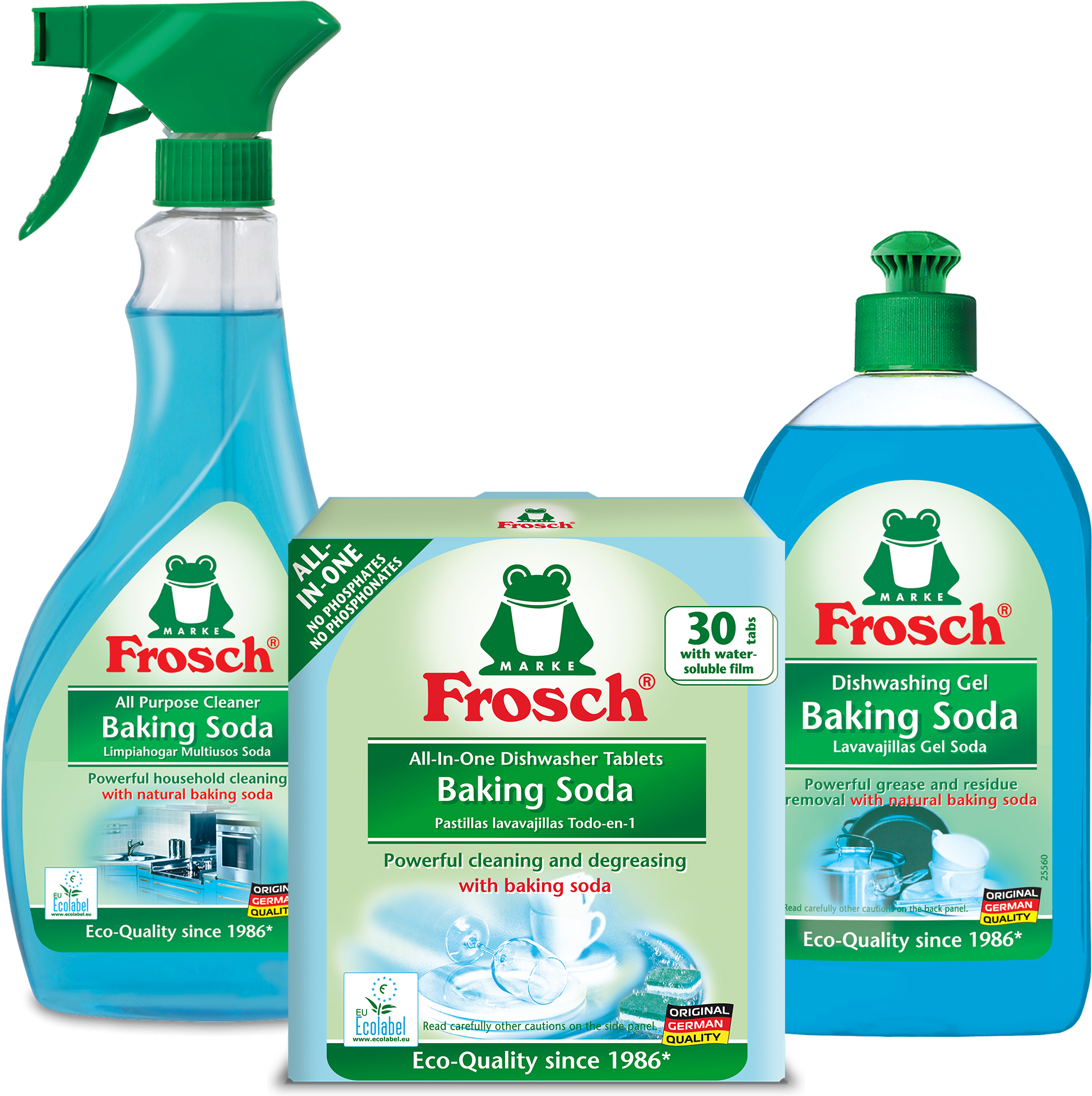 Baking Soda Value Pack - Frosch Baking Soda Universal All-purpose Cleaner, 500ml (2000x2000), Png Download