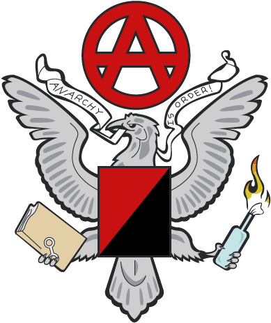 Coat Of Arms Of Anarchia - Anarchist Coat Of Arms (400x470), Png Download