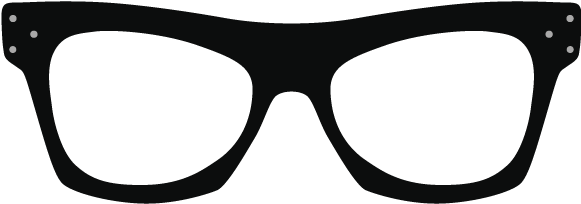 Kanye West Glasses Png - Thick Glasses Png (580x350), Png Download