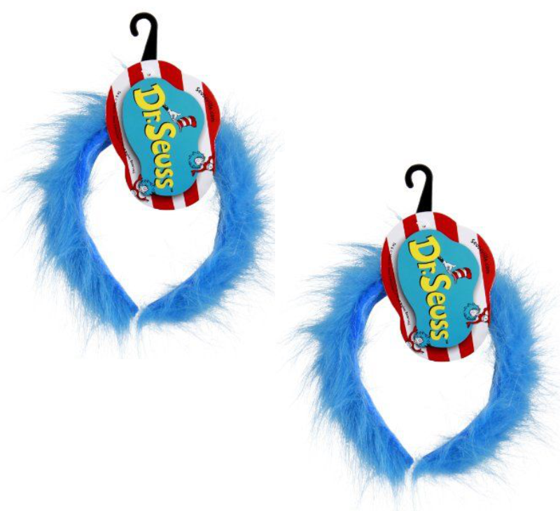 Twins Clipart Character Dr Seuss - Dr. Seuss Thing 1 & 2 Fuzzy Costume Headband Adult (800x731), Png Download