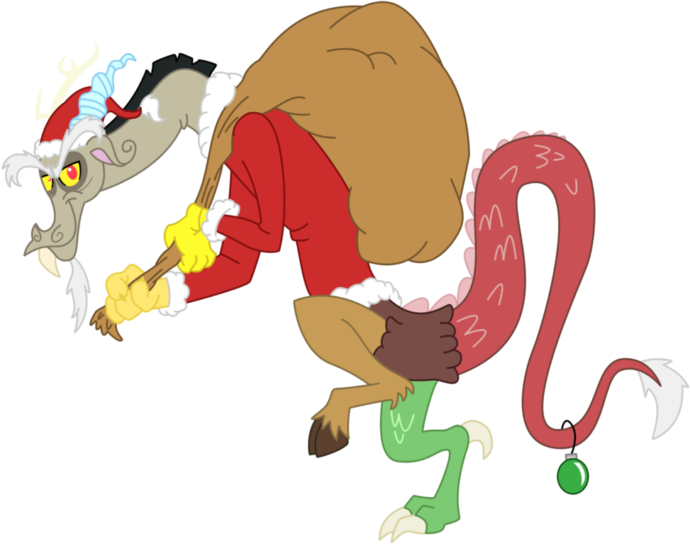 Coolerrainbowdash, Christmas, Discord, Dr - My Little Pony: Friendship Is Magic (1024x806), Png Download