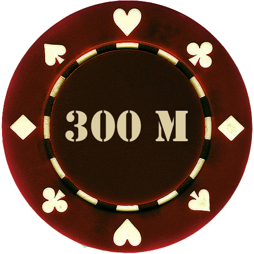 300 Million Poker Chips - Poker Chips Blue With Suits (500x500), Png Download