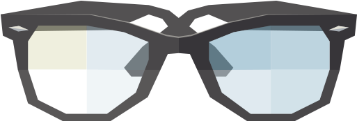 Create Something Cool - Glasses Flat Icon Png (800x800), Png Download