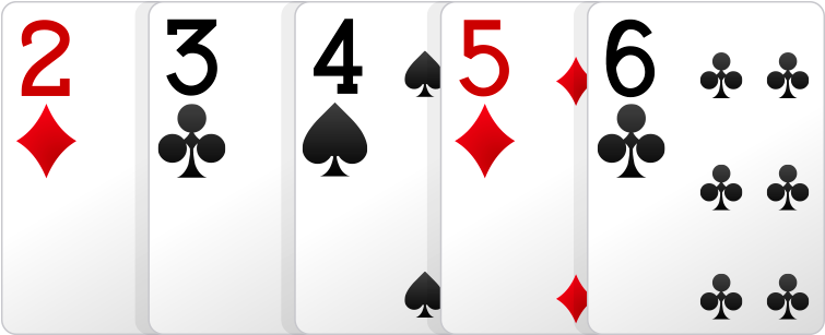 Straight - Kartu Flush (754x424), Png Download