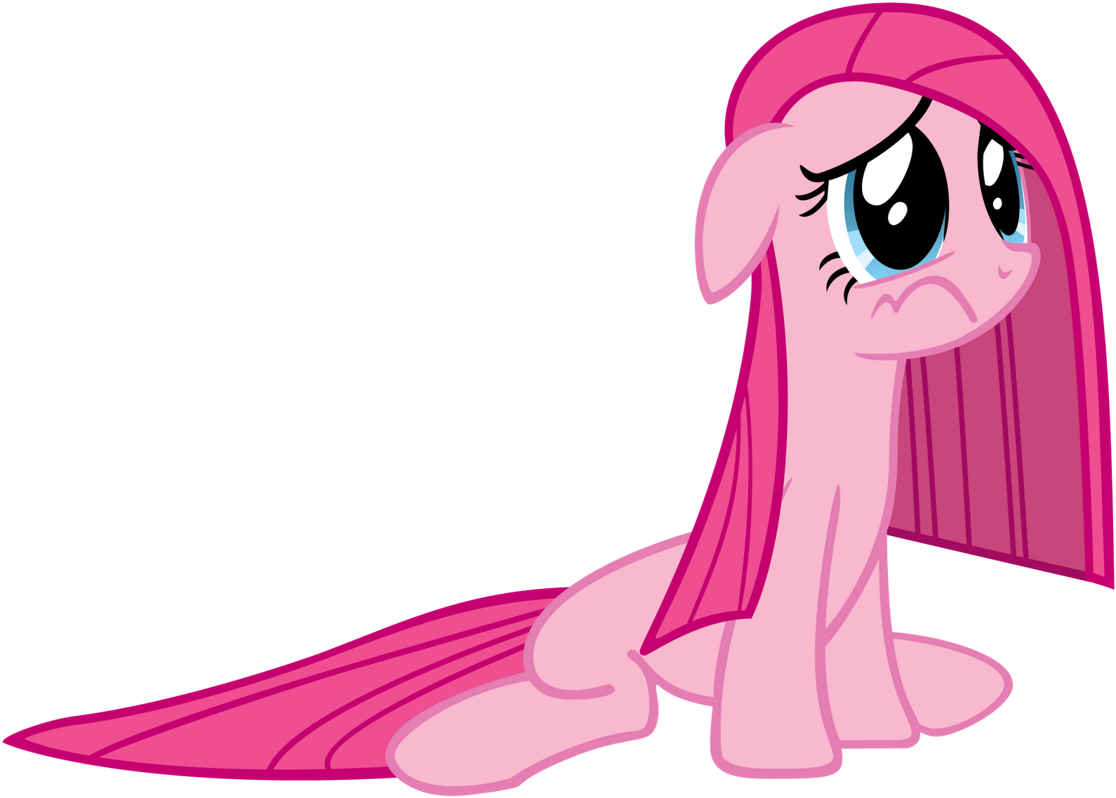 Pinkie Pie With A Deflated Mane - Mlp Pinkie Pie Sad (1600x1158), Png Download