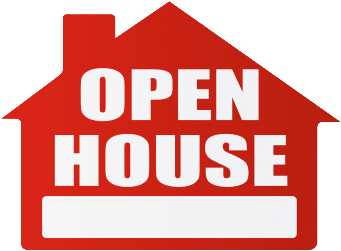 Open House Png - Open House Sign Clip Art (423x284), Png Download