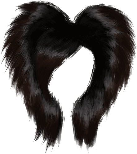 Emo Hair Png - Heart (518x792), Png Download