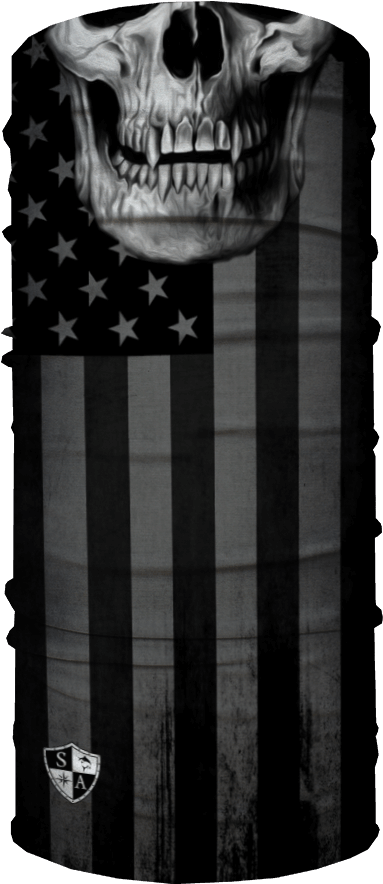 Blackout American Flag Skull - Blackout American Flag (1000x1000), Png Download