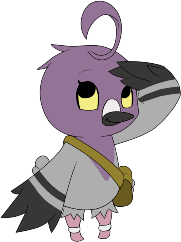 Cowlick The Pigeon - Cowlick Pokemon (798x1000), Png Download