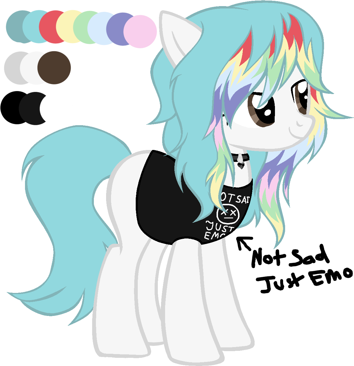 Snoopypastel, Choker, Clothes, Dyed Hair, Dyed Mane, - Cartoon (967x1024), Png Download