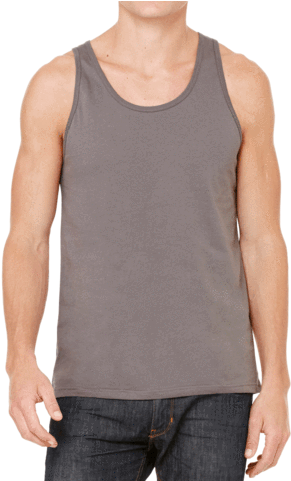 Black & White American Flag - Bella + Canvas Unisex Jersey Tank - Asphalt - M - (style (480x480), Png Download