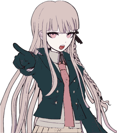 2 - Hand Kyoko Kirigiri Sprites (500x600), Png Download