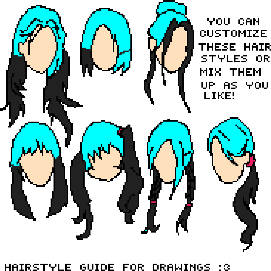 Abby's Hair Styles (1200x1200), Png Download