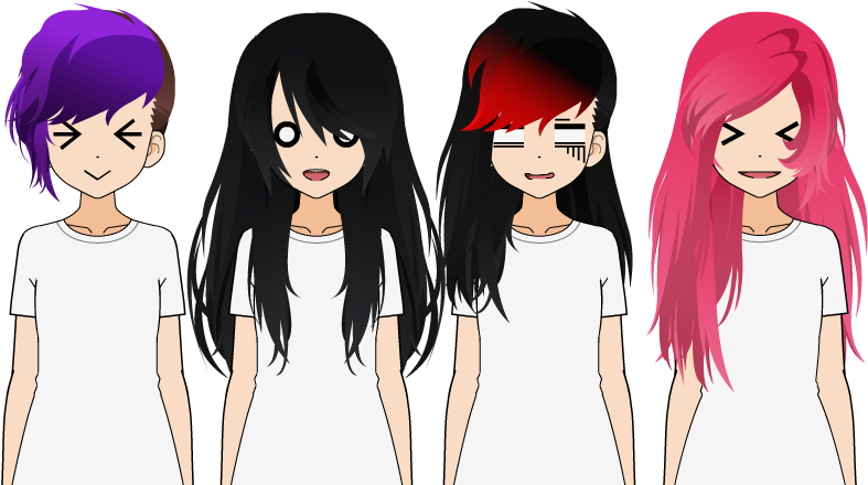 Hairexports Explore On Deviantart - Kisekae Emo (799x462), Png Download