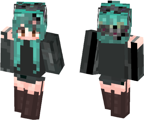 Emo Girl With Swampy/toxic Hair - Toy (584x497), Png Download