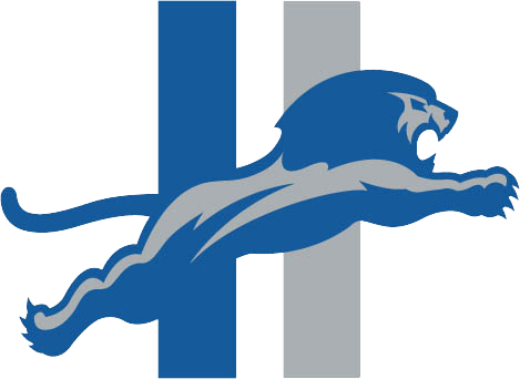 Share This Image - Detroit Lions Vintage Logo (469x342), Png Download