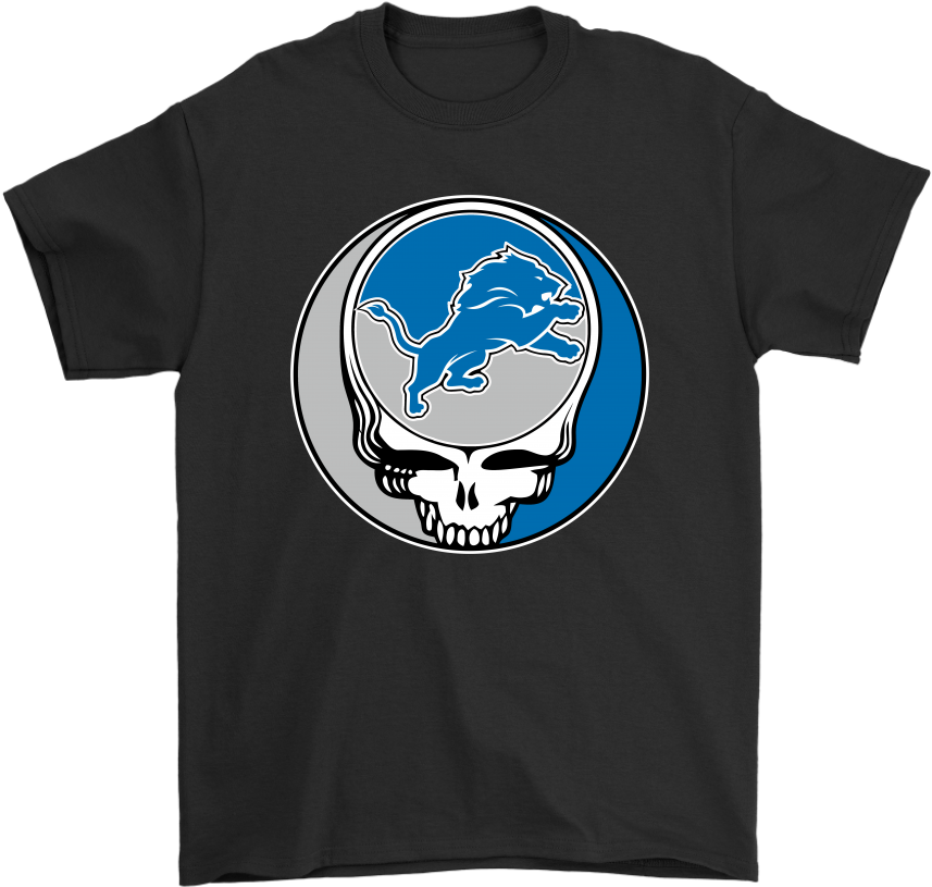 Nfl Team Detroit Lions X Grateful Dead Logo Band Shirts - Board Game Shirts (1024x1024), Png Download