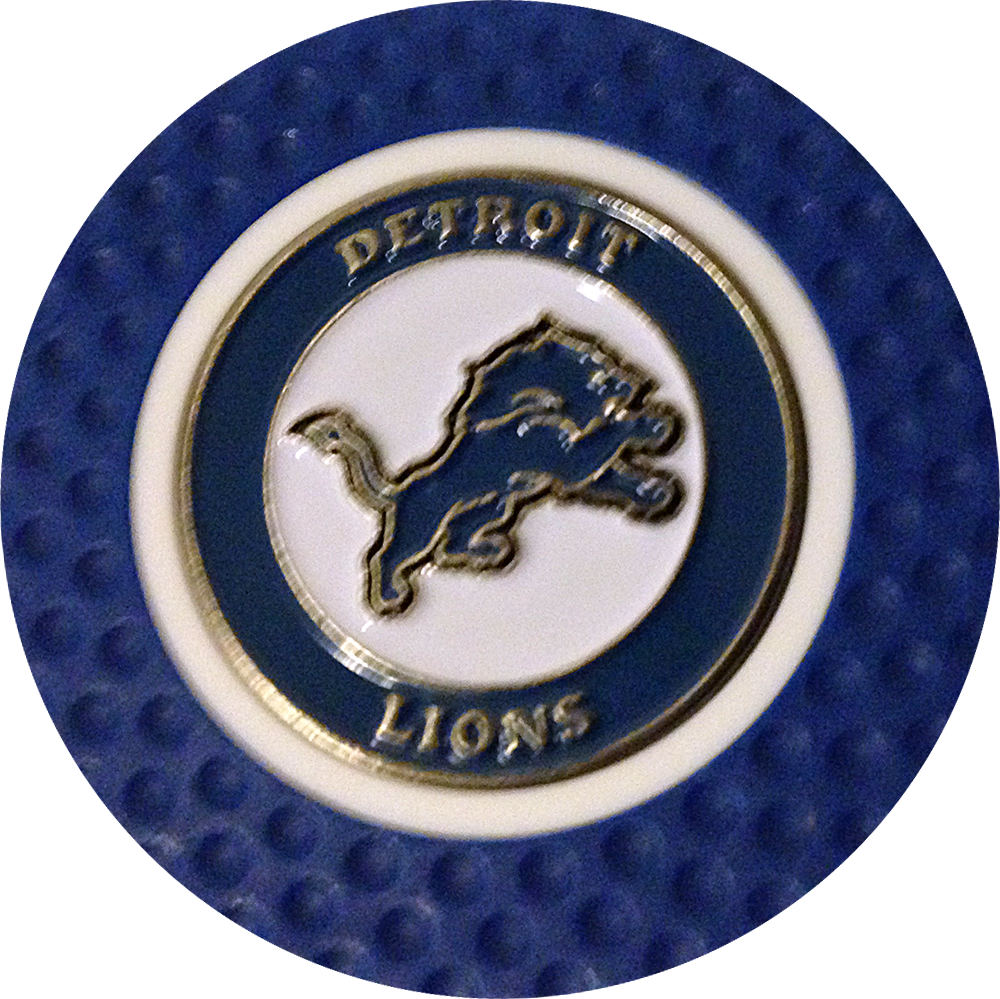 Golf Ball Marker Nfl Detroit Lions - Detroit (1000x999), Png Download