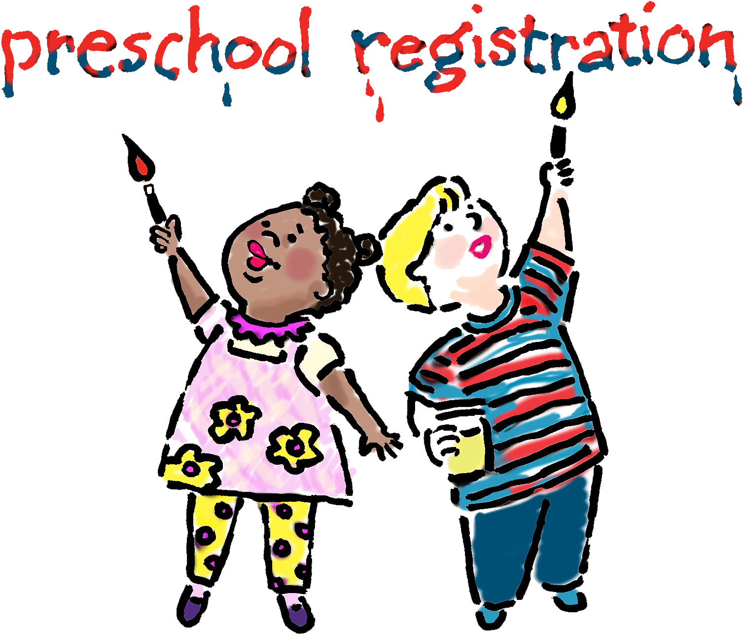 Picture Black And White Library Preschool Registration - Pre School Church (1526x1296), Png Download