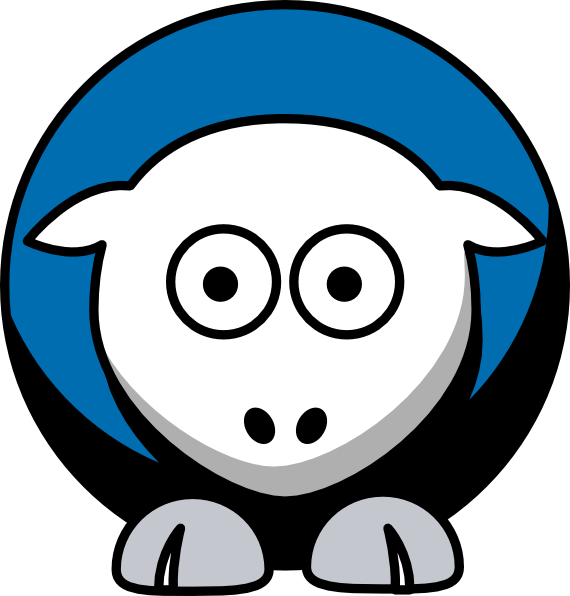 Sheep 3 Toned Detroit Lions Team Colors Svg Clip Arts (570x596), Png Download