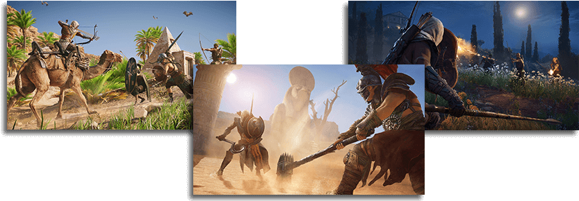 The Content Of Assassin's Creed - Assassin's Creed: Origins Xbox One (850x300), Png Download